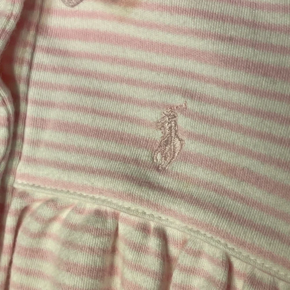 Ralph Lauren Pink Striped Kids One Piece